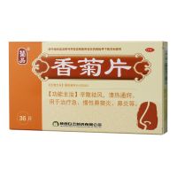 ,香菊片,0.3克*36片,【2盒裝】用于治療急、慢性鼻竇炎、鼻炎等