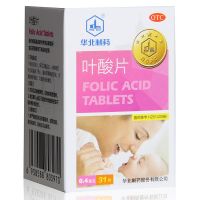 ,華北制藥 葉酸片,0.4毫克*31片,預防胎兒先天性神經管畸形。妊娠期、哺乳期婦女預防用藥。